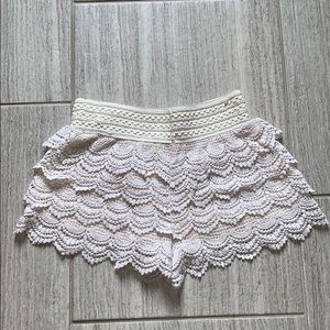Jolt Shorts - Cream Crochet Shorts Jolt Shorts - Cream Crochet Shorts